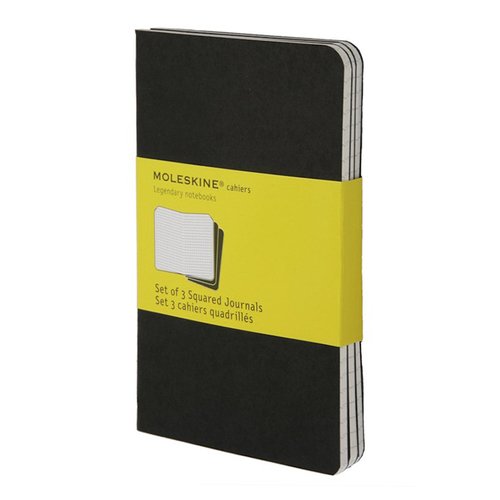 Блокнот Moleskine Set of 3 Squared Cahier Journals Pocket