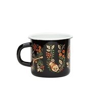 Кружка эмалированная "RUSSIA" 400 мл, в ассортименте