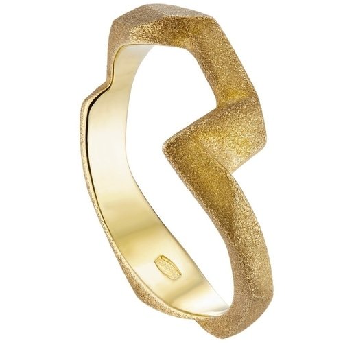 

Кольцо "PAM", 17,5, желтое матовое