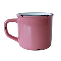 Кружка эмалированная, 500 мл, розовая