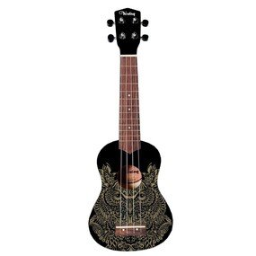 Укулеле сопрано "Veston Kus 25 Owl" черная