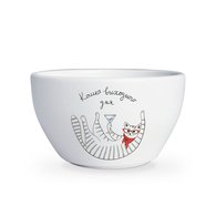 Тарелка «Кошка с бокалом «Кошка выходного дня»