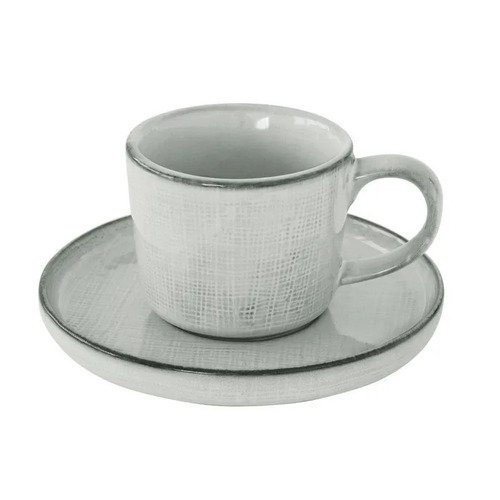 

Чашка с блюдцем MyataShop "Country", серые