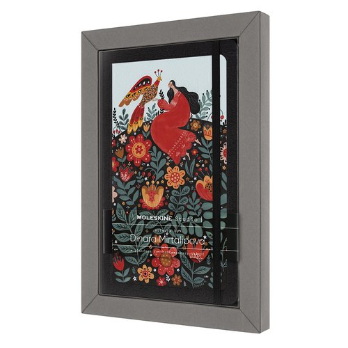 

Блокнот Moleskine Studio Dinara Mirtalipova, 240 страниц, в линейку, 13 х 210 мм, черный