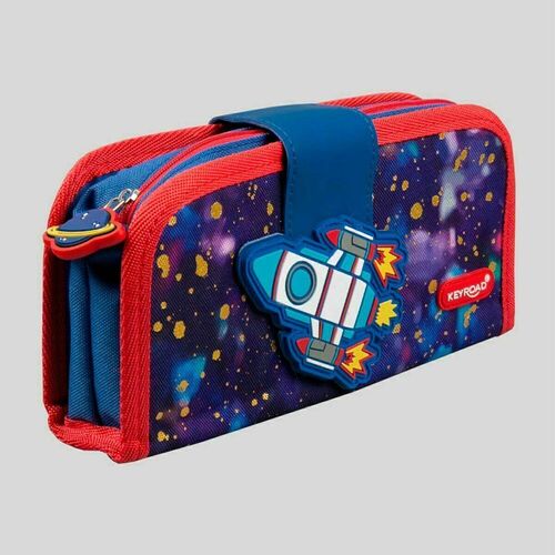 Пенал книжка Keyroad "Ракета" с мягким пеналом внутри