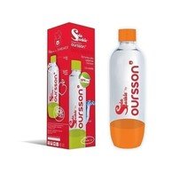 Бутылка пластиковая, 1 л, оранжевый