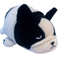 Мягкая игрушка "Собачка", 13 см, розовая с черным