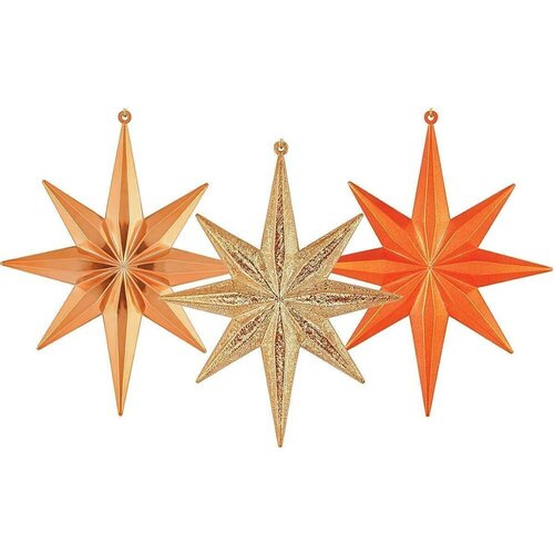 

Набор украшений "Звезды", 12 см, бронзовый