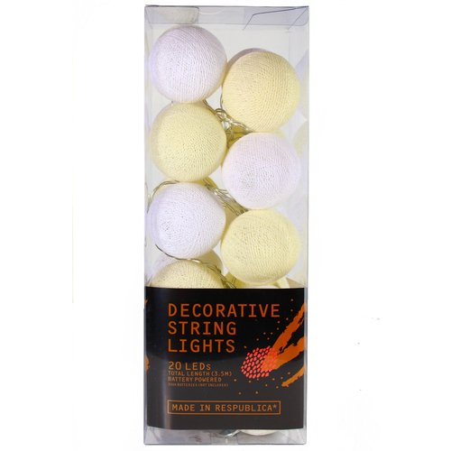 

Гирлянда на батарейках "Клубок ниток" 3,5 м, бело-кремовая