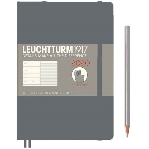 

Еженедельник на 2020 год А5, 72 листа, антрацит