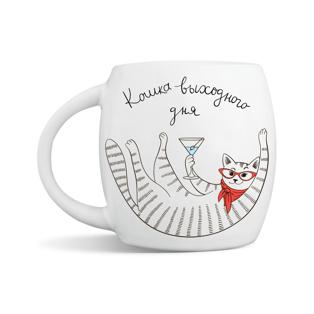 kruzhka koshka s bokalom koshka vyhodnogo dnya