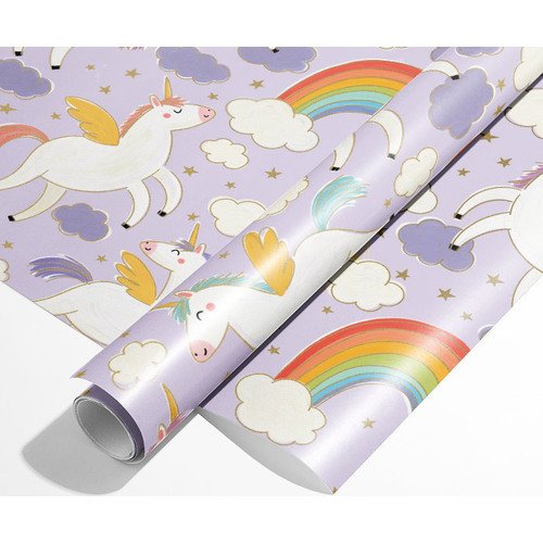 Упаковочная бумага Единороги
