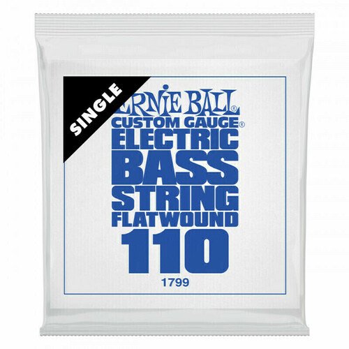 

Струна одиночная для бас-гитары Ernie Ball 1799 Flatwound .110