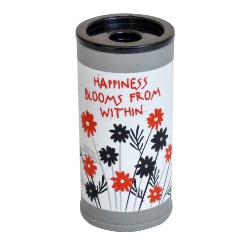 Точилка Be Smart Sentiment Полевые цветя, 1 отверстие, съемный контейнер