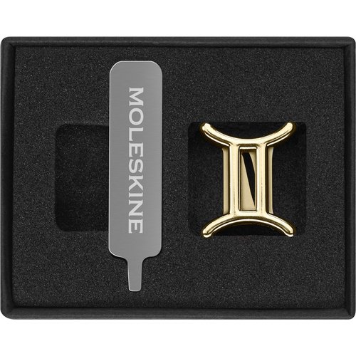 Шильд-символ Moleskine Zodiac Близнецы, золотистый